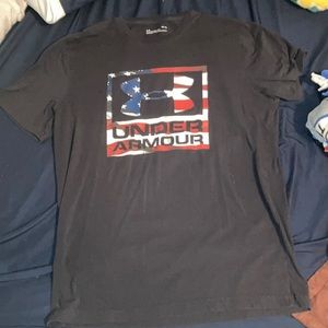 American flag Under Armour Tight fitting shirt